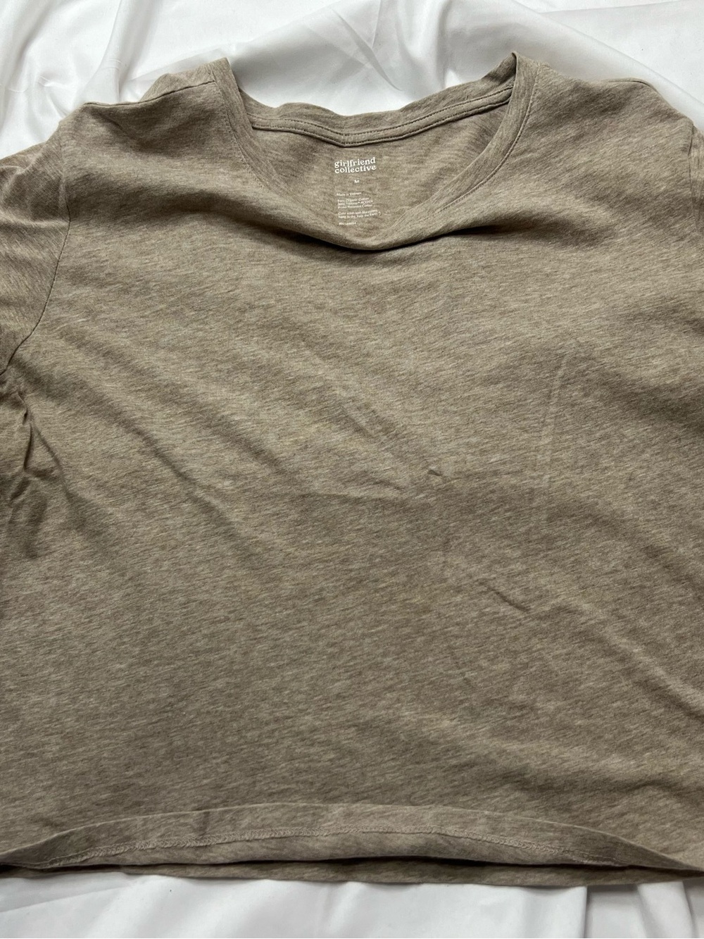 girlfriend collective Short Sleeve Tee in Taupe